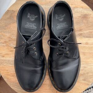 Dr. Martens Black Leather Flats